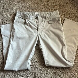 Peter Millar Pants Mens 34/32 Stone Color Performance 5 Pocket Casual Chino